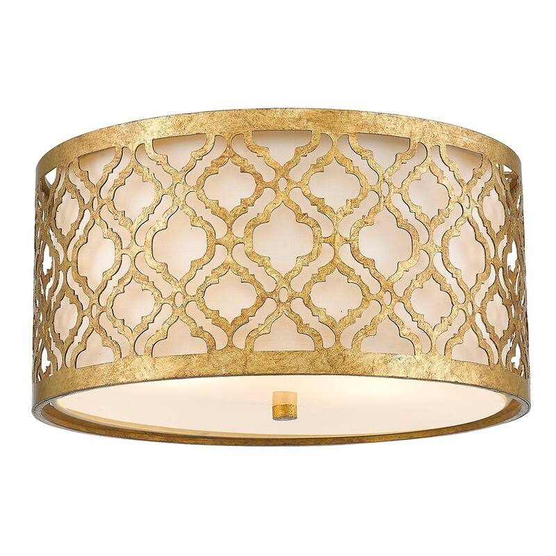 Arabella Flush Mount in Distressed Gold By Lucas McKearn - 15