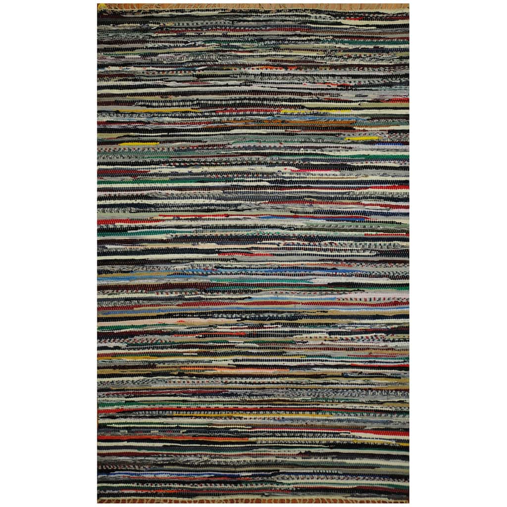 Handmade Wool Kilim (India) - 4' x 6'