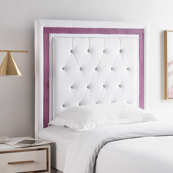 White twin store bed headboard