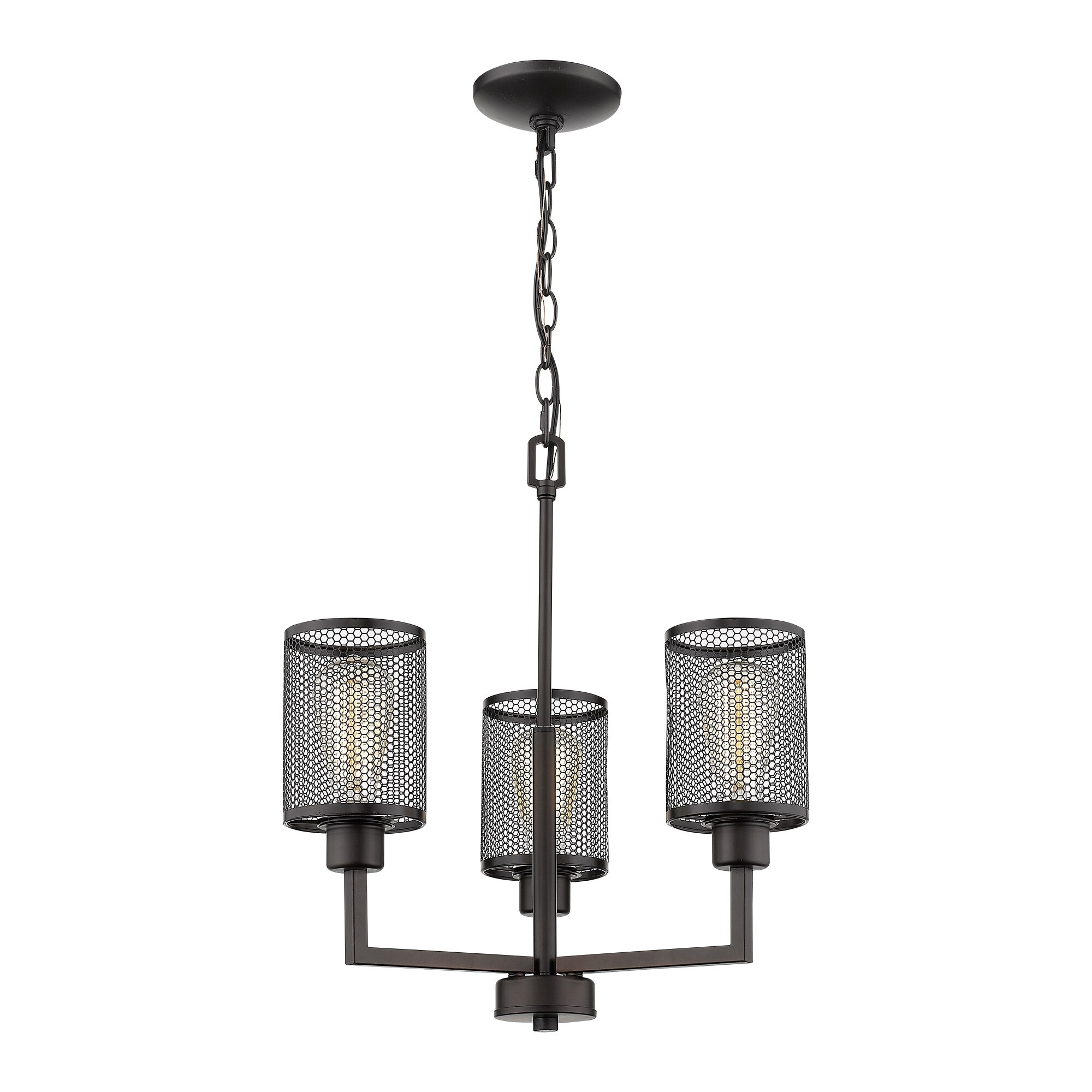 Eglo Verona 3-Light Chandelier with Oil-rubbed Bronze Finish - Chandeliers For Bedrooms by Overstock.com