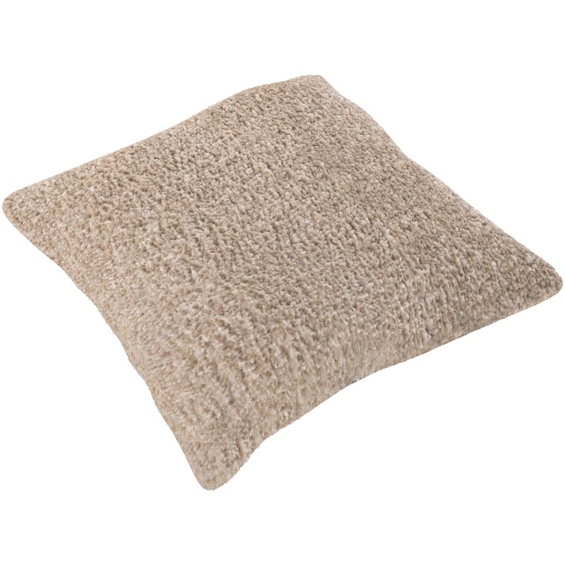 Artistic Weavers Damaris Shag 27-inch Poly or Feather Down Filled Throw Pillow - Down - Beige