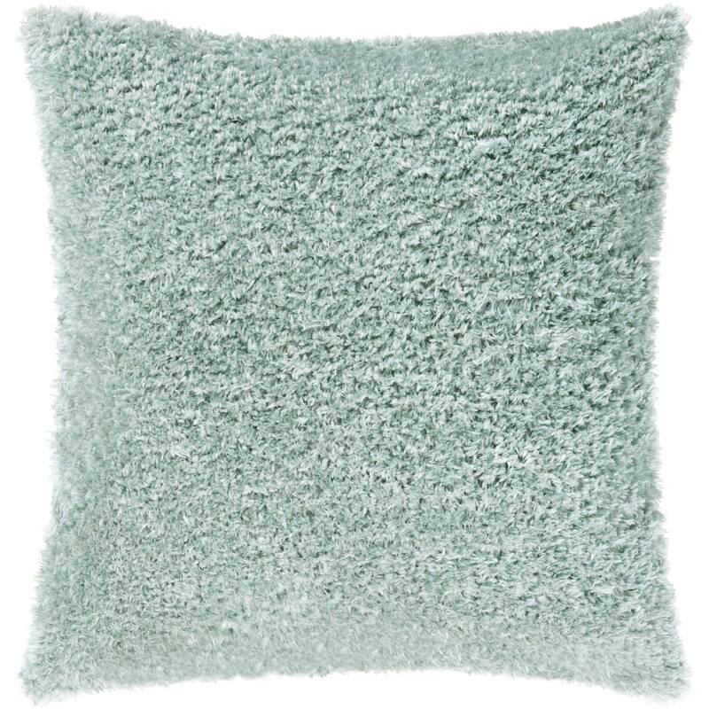 Artistic Weavers Damaris Shag 21-inch Poly or Feather Down Filled Throw Pillow - Down - Aqua