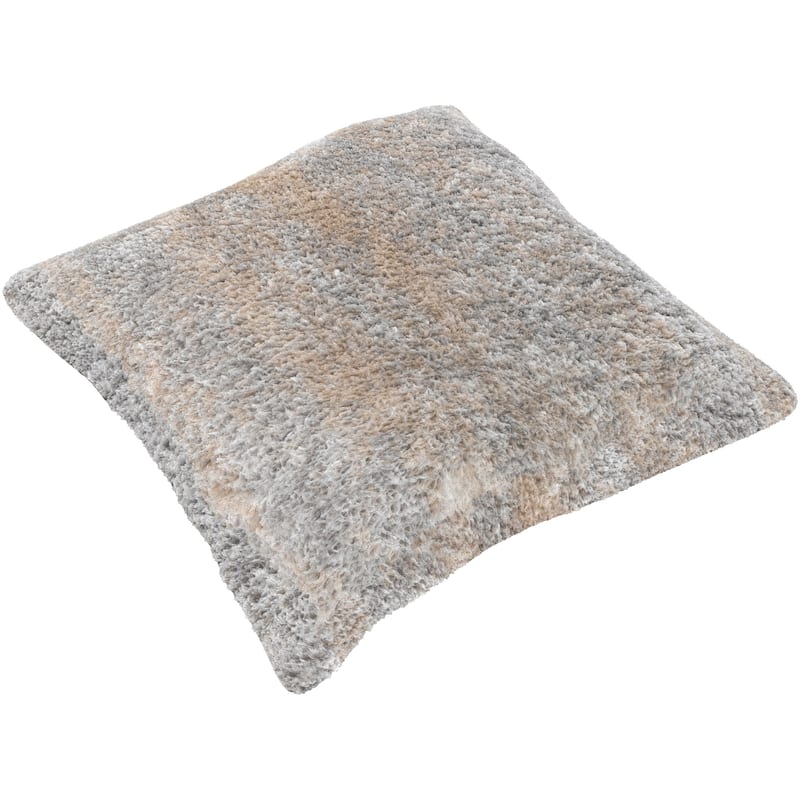 Artistic Weavers Dysis Shag Pillow Cover - Light Grey