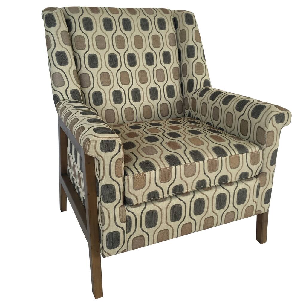Belvedere Upholstered Pattern Arm Chair 30x33.2x37.4"