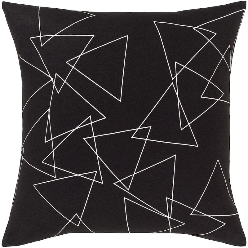Artistic Weavers Roland Modern 18-inch Poly or Feather Down Filled Throw Pillow - Down - Black