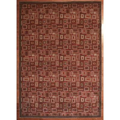 Mooresville Rectangles Double Twisted Yarn Area Rug