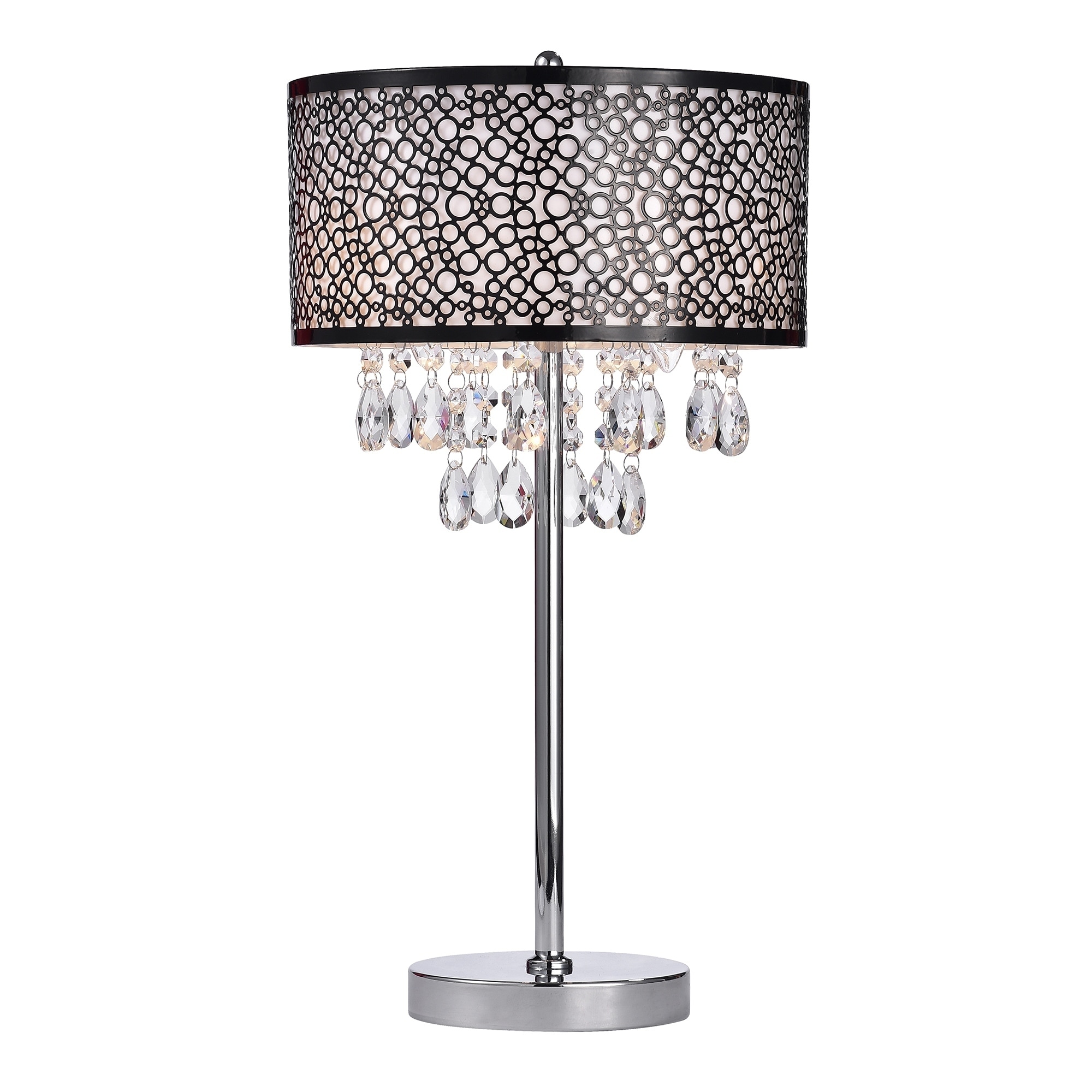 chrome table lamp shade