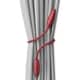 preview thumbnail 1 of 6, Wimbley Decorative Curtain Tieback (Set of 2) Red