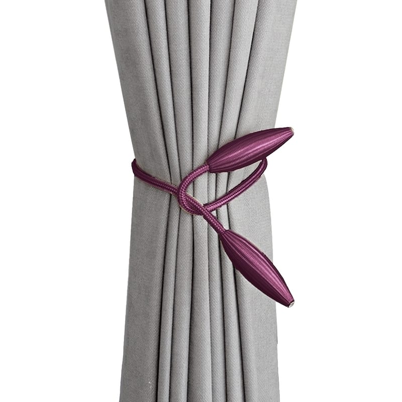 Wimbley Decorative Curtain Tieback (Set of 2) - Purple
