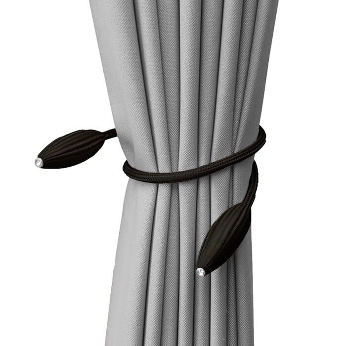 Wimbley Decorative Curtain Tieback (Set of 2) - Black