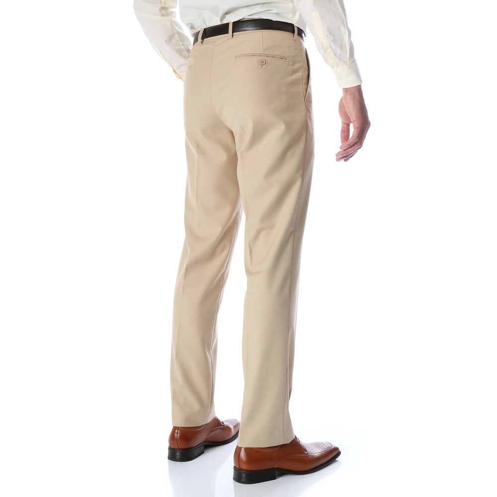 tan slim fit dress pants