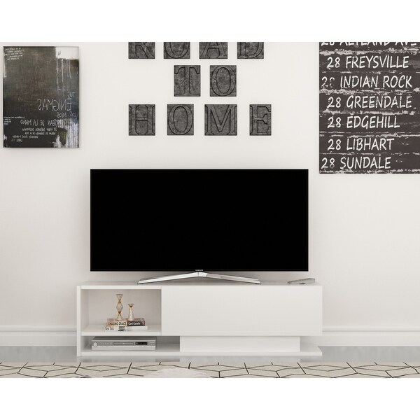 Shop Decorotika Damlas Wood Cabinet Console 55 Inch Tv Stand