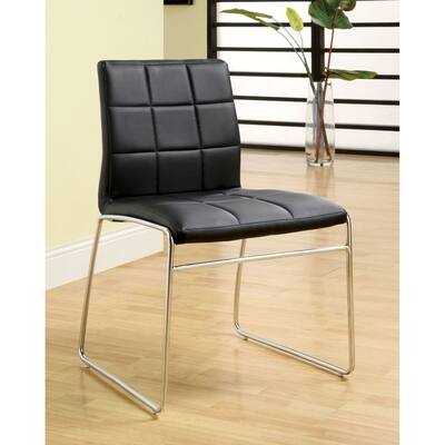 Williams Home Furnishing CM8320BK-SC-2PK Oahu Dining Chair Set of 2