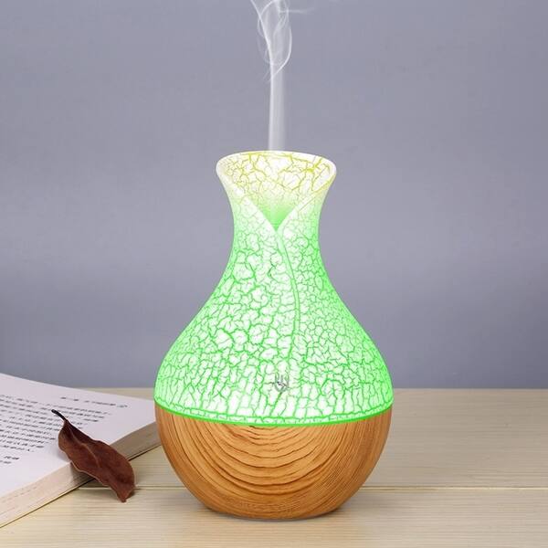 Shop Mini Humidifier Led Ultrasonic Humidifier Vase Usb Multicolor