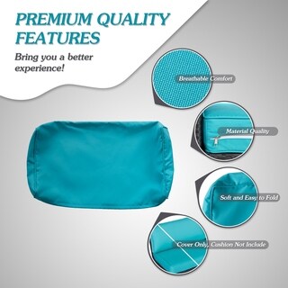Kinborkinbor 7 Piece Patio Cushion Cover Outdoor Seat Cushion Cover Replacement Cushion Cover Set Aqua Dailymail