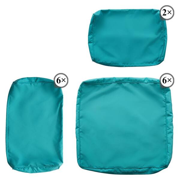 Kinbor 7 Piece Patio Cushion Cover Outdoor Seat Kinbor 7 Piece Patio Cushion Cover