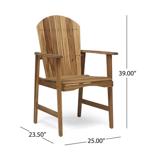 Sophia Outdoor 2 Seater Half-Round Acacia Wood Bistro Table Set with Folding Cha