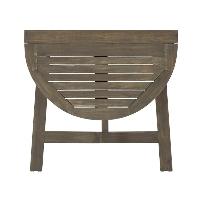 Oso Outdoor 3-piece Half-circle Acacia Wood Bistro Table Set by Christopher Knight Home