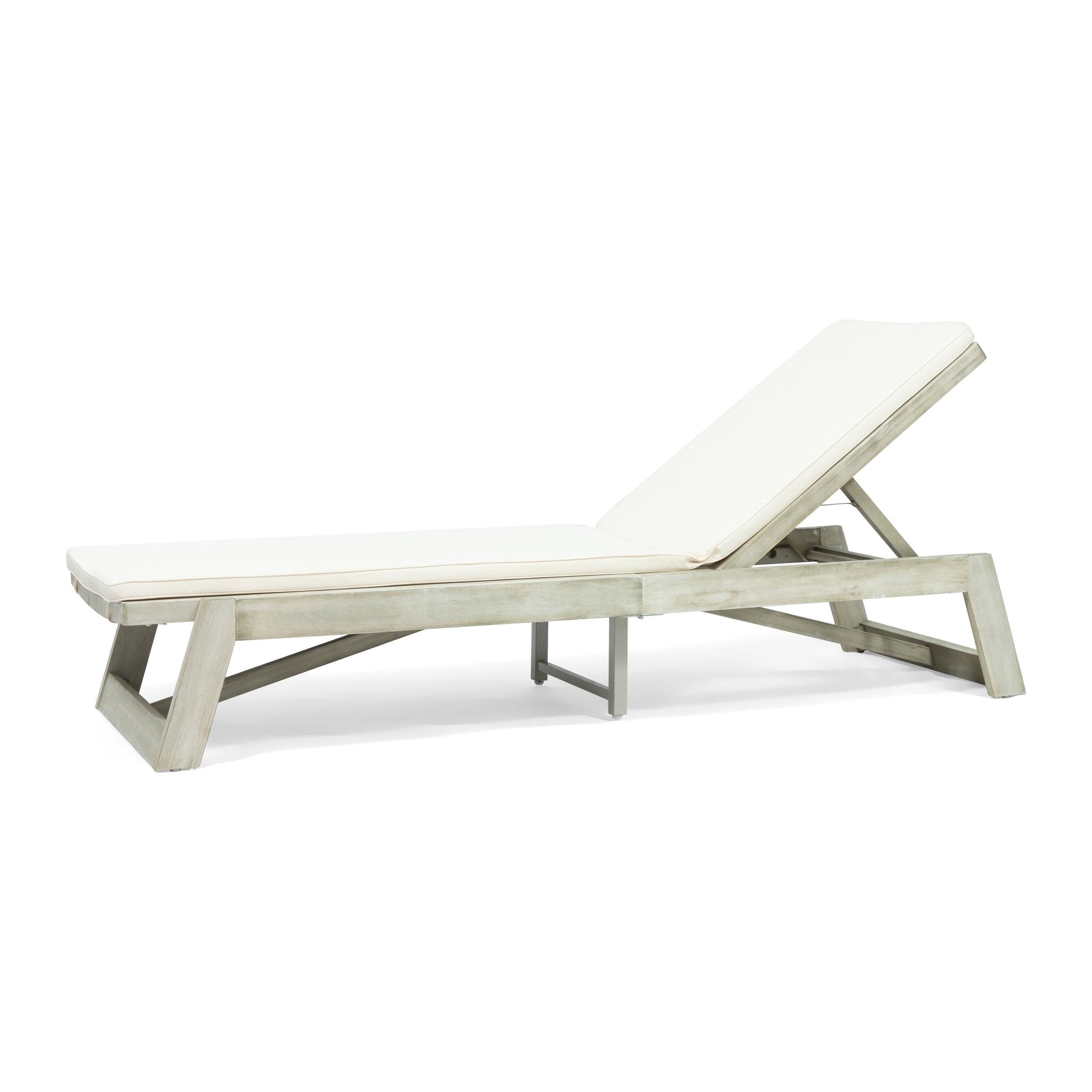 Maki Acacia Wood Chaise Lounge Set By Christopher Knight Home On Sale Overstock 28183853