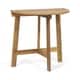 preview thumbnail 4 of 10, Westmount Outdoor Half-Round Folding Acacia Wood Bistro Table by Christopher Knight Home - 30.75" L x 18.00" W x 30.00" H Natural Finish