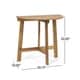 preview thumbnail 3 of 10, Westmount Outdoor Half-Round Folding Acacia Wood Bistro Table by Christopher Knight Home - 30.75" L x 18.00" W x 30.00" H