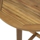preview thumbnail 7 of 10, Westmount Outdoor Half-Round Folding Acacia Wood Bistro Table by Christopher Knight Home - 30.75" L x 18.00" W x 30.00" H