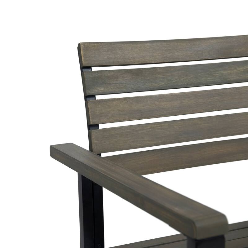 Laris Outdoor Wood Dining Chairs (Set of 2) by Christopher Knight Home