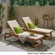 Maki Outdoor Acacia Wood Chaise Lounge and Cushion Sets (Set of 2) by Christopher Knight Home - Thumbnail 6