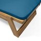 Maki Outdoor Acacia Wood Chaise Lounge and Cushion Sets (Set of 2) by Christopher Knight Home - Thumbnail 2