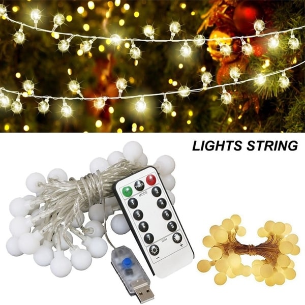 bulb string lights battery operated