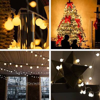 5M 50 LED USB Power Ball Bulb String Lights with Remote Control Light Garden Home Party Wedding Bar Decoration String Lamp