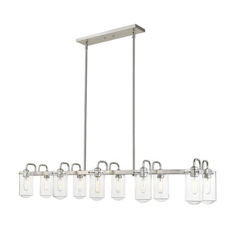 Delaney 10 Light Island/Billiard in Brushed Nickel