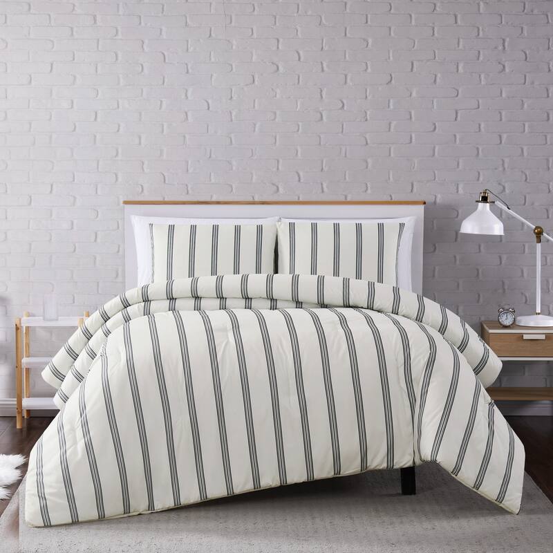 Porch & Den Spellman Striped 3-Piece Comforter Set