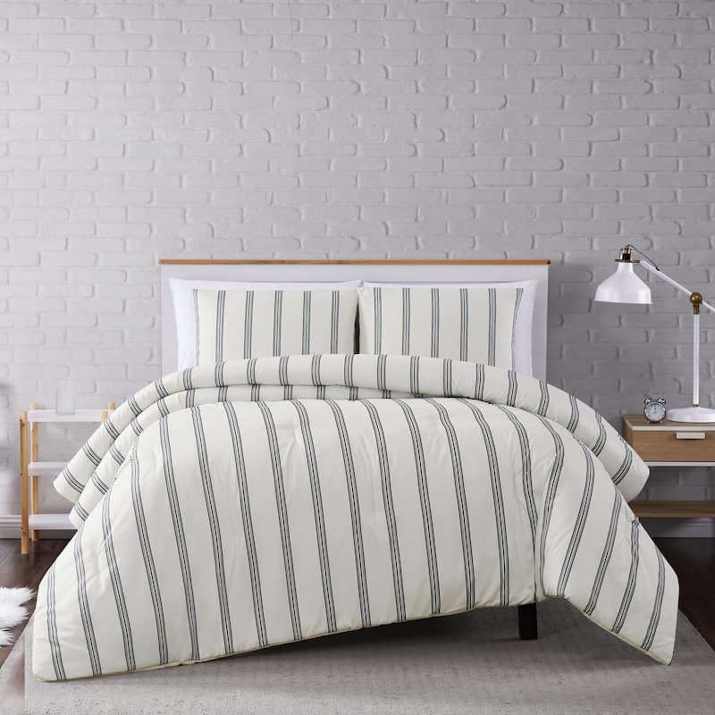 Porch & Den Spellman Striped 3-Piece Comforter Set