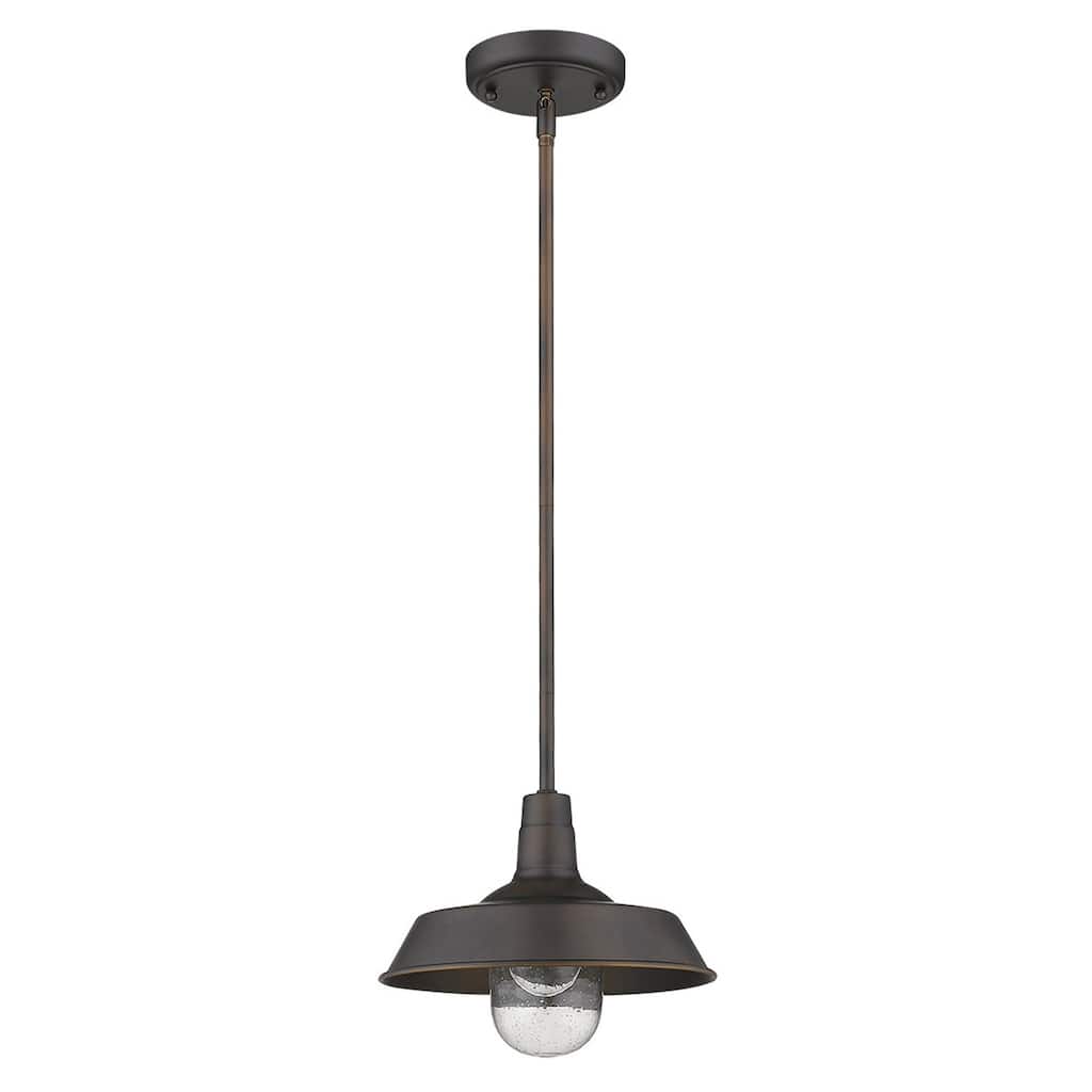 Burry 1-light Oil Rubbed Bronze Exterior Convertible Pendant