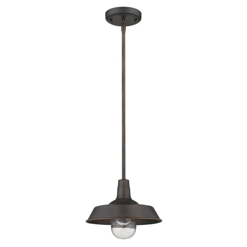 Burry 1-light Oil Rubbed Bronze Exterior Convertible Pendant