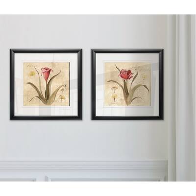 Wexford Home 'Red Calla Lily' Framed Art Prints (Set of 2)