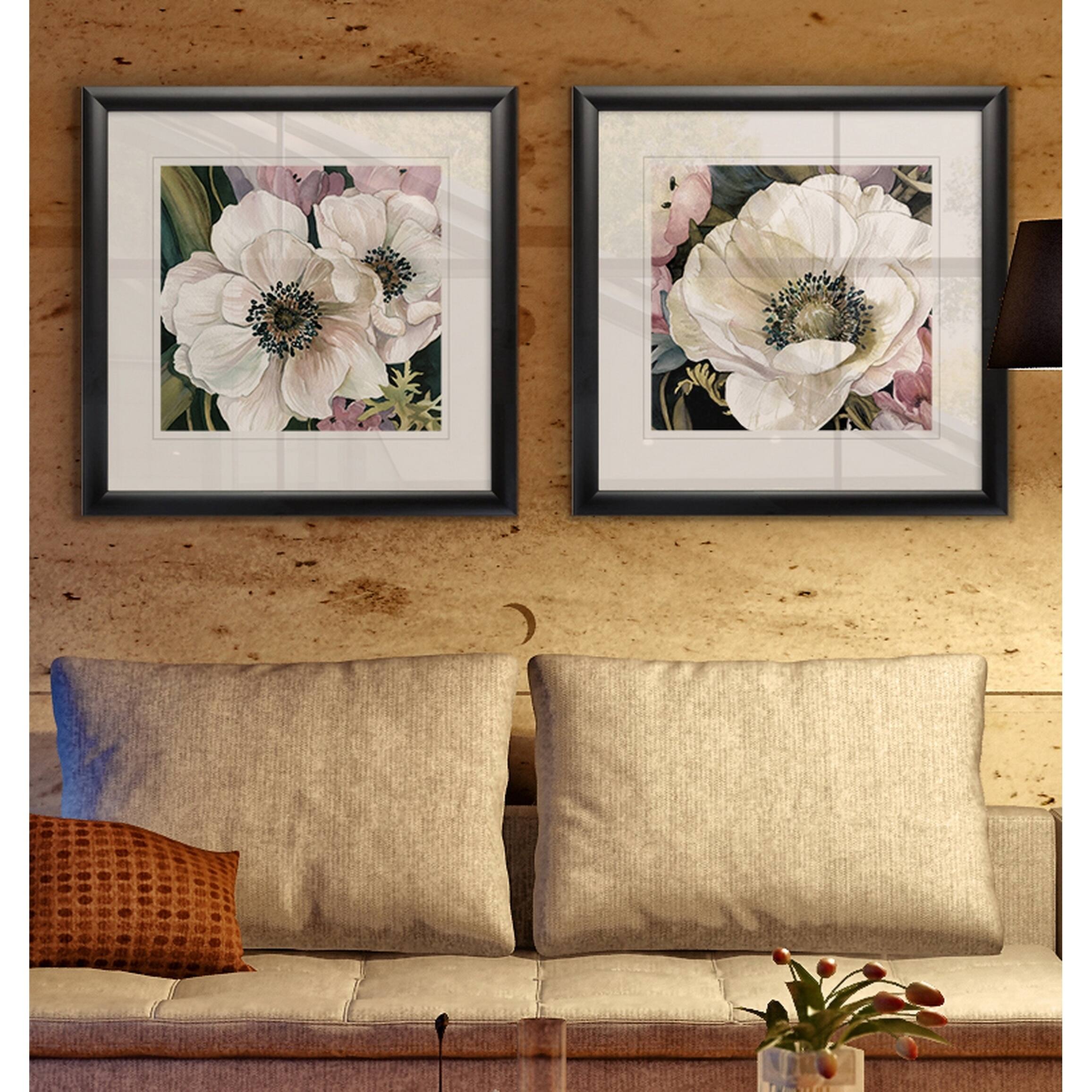 Wexford Home 'Anemone Study I' Framed Giclee Wall Art (Set of 2) Bed