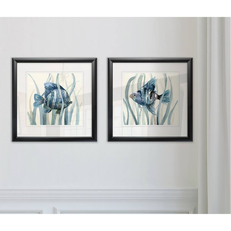 Fish in Seagrass I -Framed Set