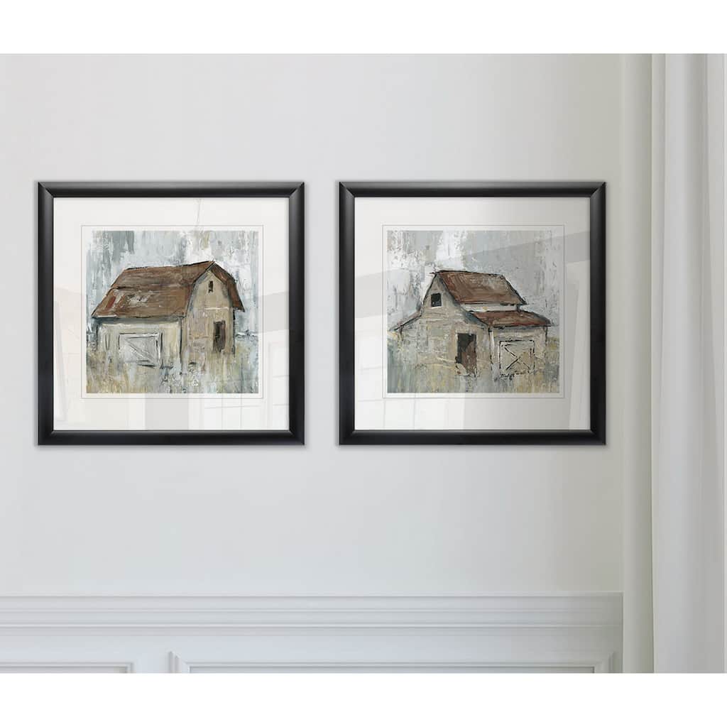 Barn At Dusk -Framed Set