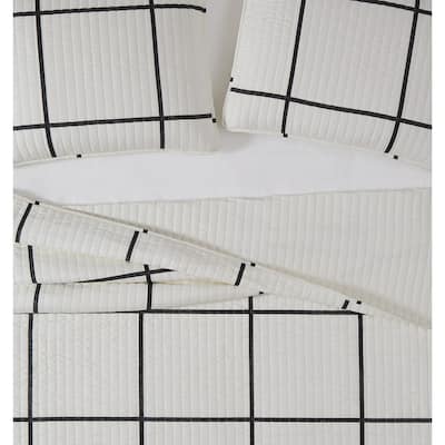 Carson Carrington Tomnas Modern Windowpane 3-piece Quilt Set