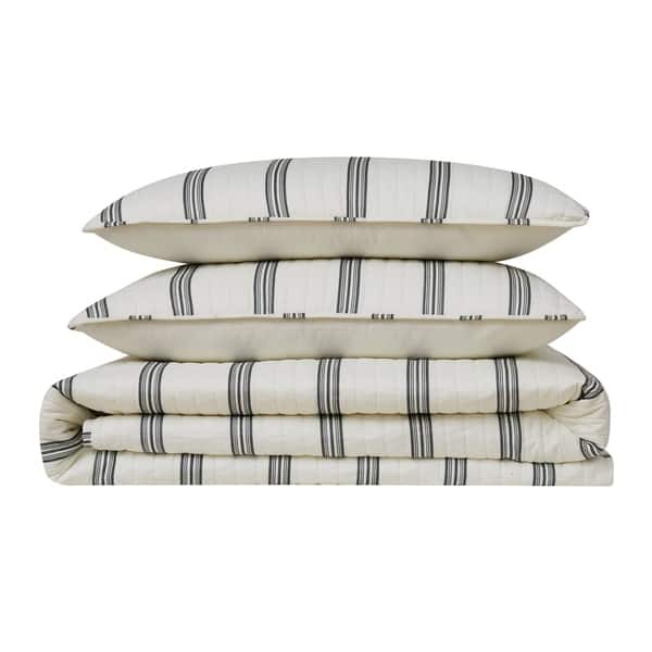 Porch Den Spellman Striped 3 Piecequilt Set On Sale Overstock 28220653