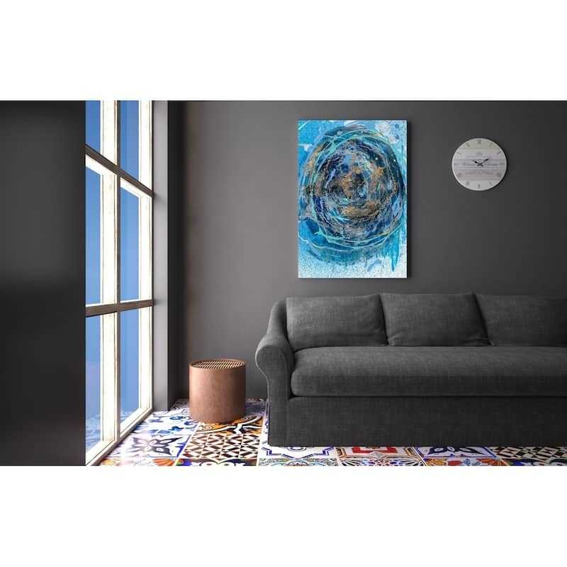 Epic Graffiti 'waterspout Iii' By Alicia Ludwig Giclee Canvas Wall Art 