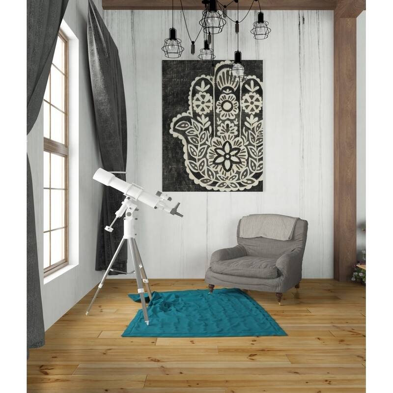 Epic Graffiti 'Night Hamsa II' by Chariklia Zarris Giclee Canvas Wall Art, 12"x16"