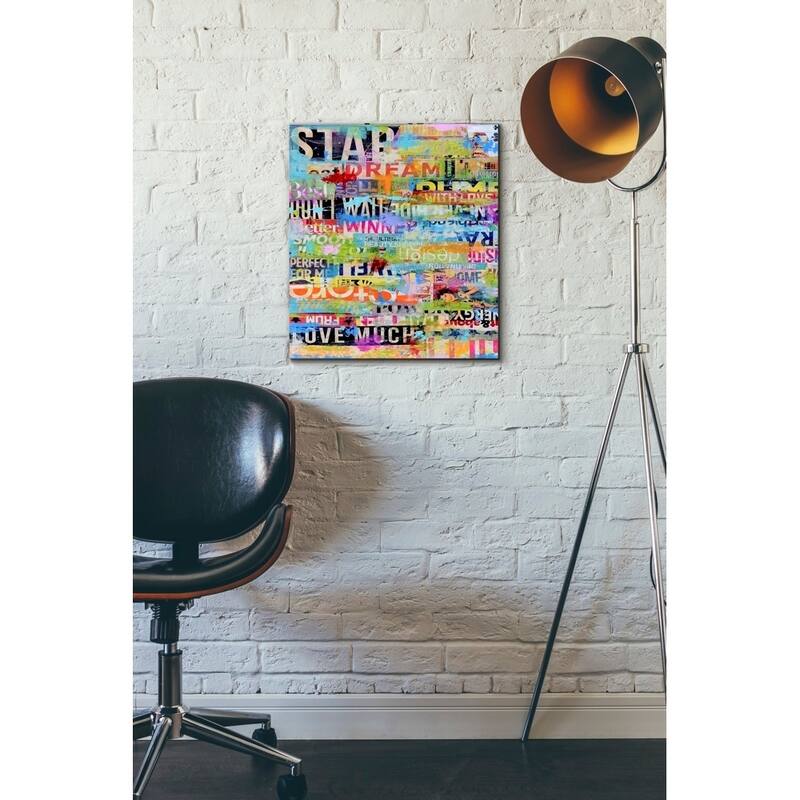 Epic Graffiti 'Metro Mix 33 I' by Erin Ashley Giclee Canvas Wall Art, 12"x16"