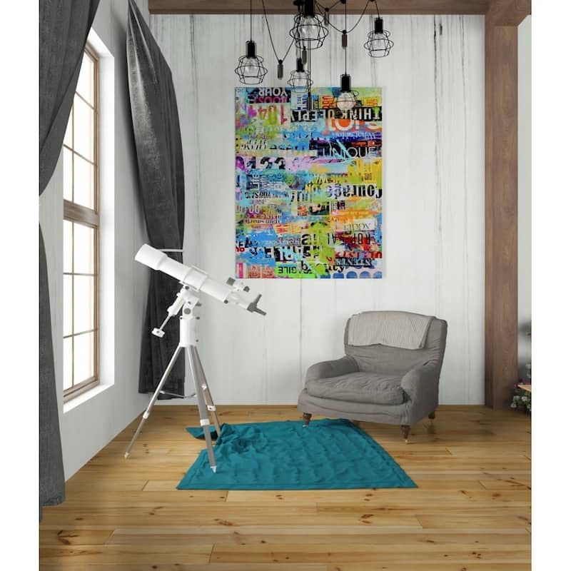 Epic Graffiti 'Metro Mix 33 II' by Erin Ashley Giclee Canvas Wall Art, 12"x16"