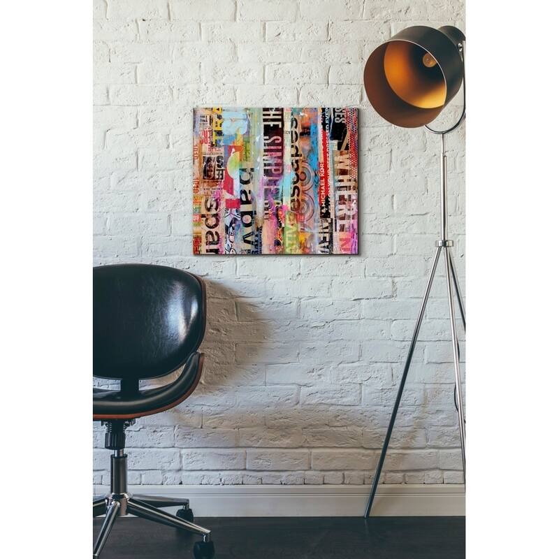 Epic Graffiti 'Metro Mix 21 II' by Erin Ashley Giclee Canvas Wall Art, 16"x12"