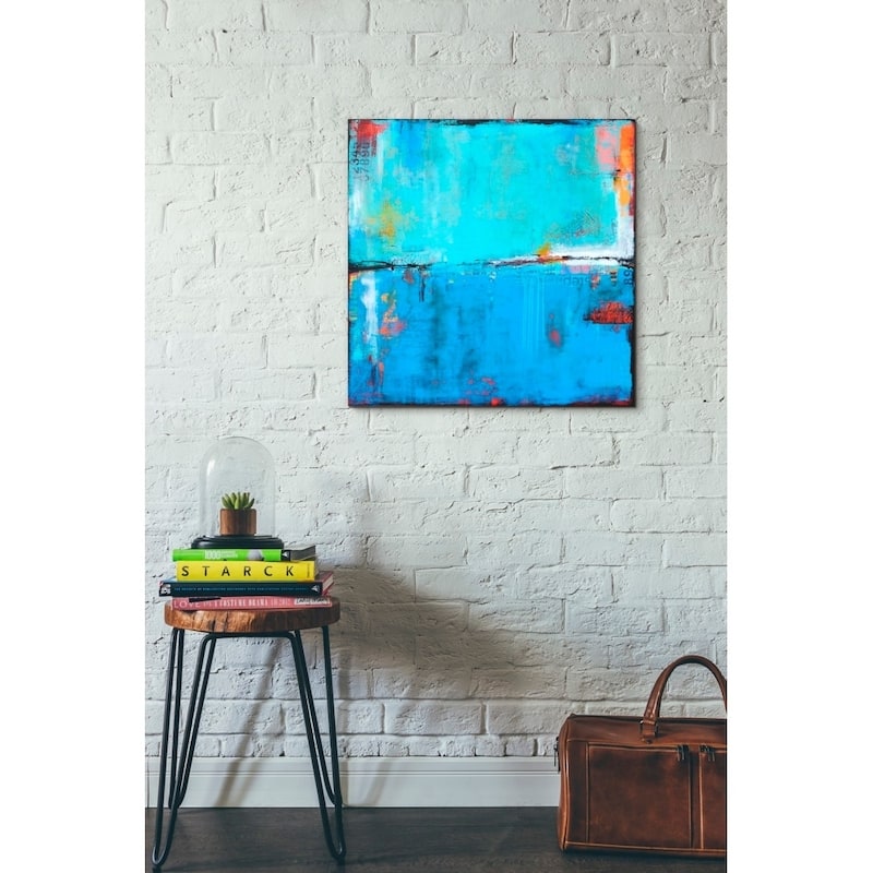 Epic Graffiti 'Matchbox Blues 5' by Erin Ashley Giclee Canvas Wall Art, 12"x12"