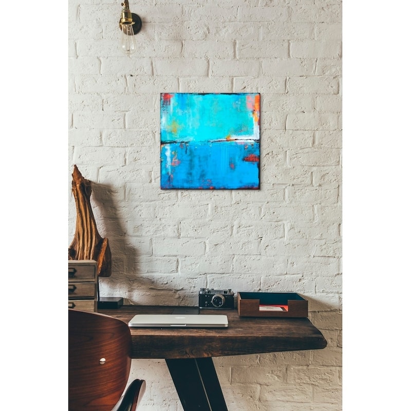 Epic Graffiti 'Matchbox Blues 5' by Erin Ashley Giclee Canvas Wall Art, 12"x12"