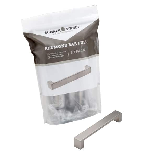 Sumner Street Home Hardware 10 Pack Martin 3 Satin Nickel Finger Pull 